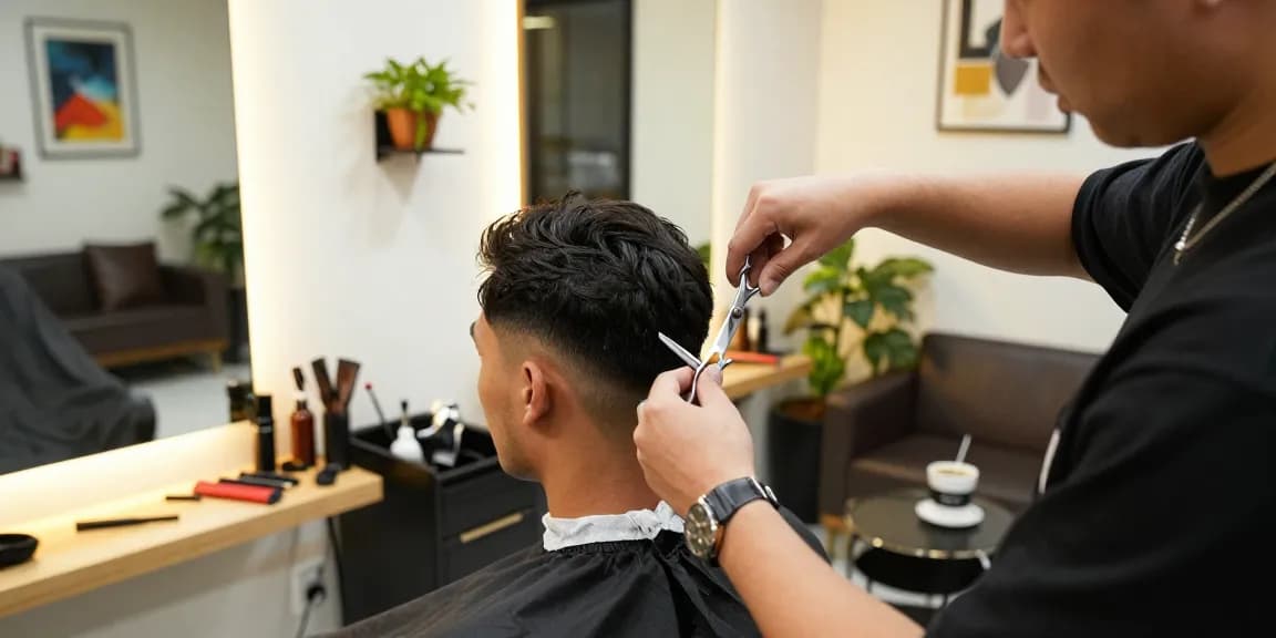 Stylish haircut experience at Shaverinfoformen.com with expert barbers.