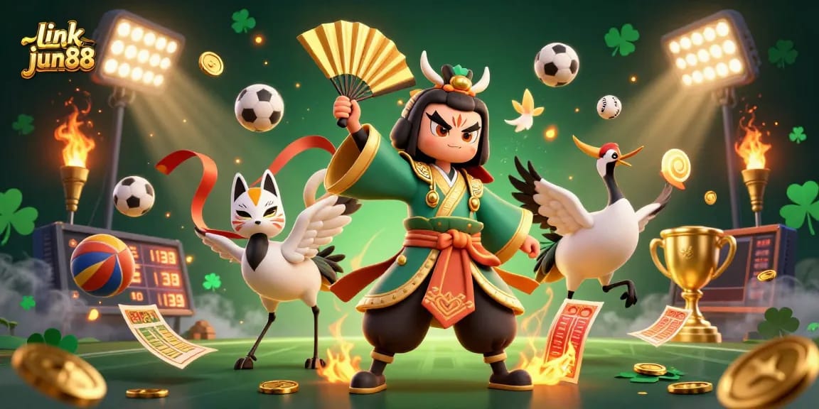 Experience thrilling gameplay with link jun88, featuring diverse game elements amidst vibrant character action.