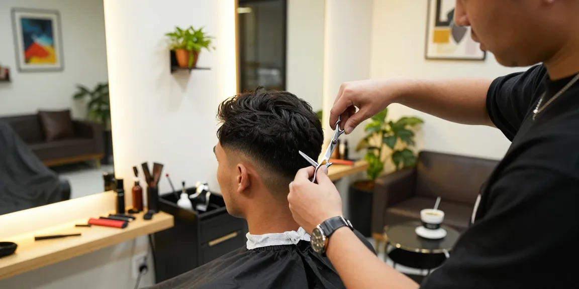 Stylish haircut experience at Shaverinfoformen.com with expert barbers.
