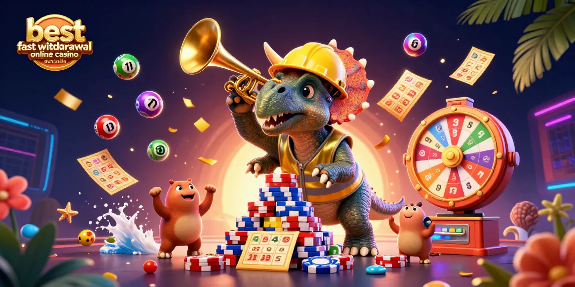 Experience excitement at the best fast withdrawal online casino Australia with fun characters and vibrant gaming elements.